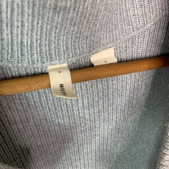 Anthropologie Moth Grey Dannah Swing Knot Cardigan - Picture 5 of 6